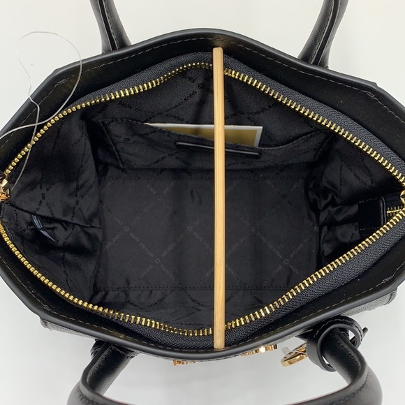 Michael Kors Avril Small Leather Top-Zip Satchel Black color - Picture 11 of 15